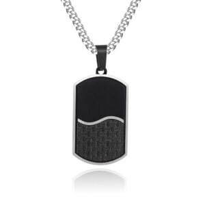 Collier #d’étiquettes militaires modernes 18 carats